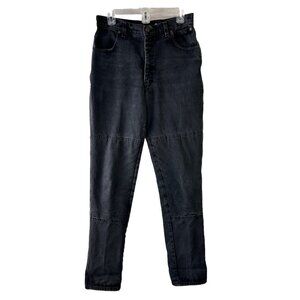 Vintage 90s Draggin Jeans Fleece Lined Insulated Motorcycle Faded Black 10 USA